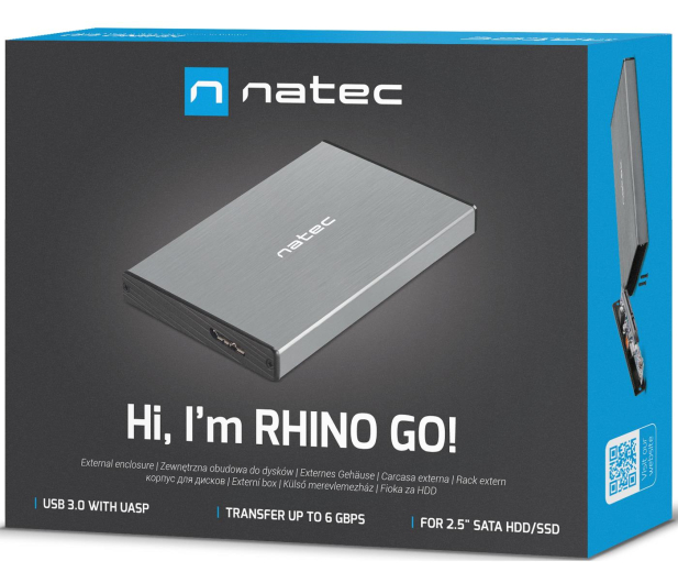 NATEC RHINO GO SATA 2.5" USB 3.0 Szara NKZ-1281 - 682347 - zdjęcie 6